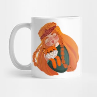 the girl and the Fox Mug